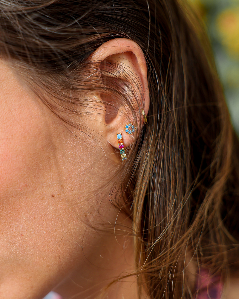 Pendientes gancho iris