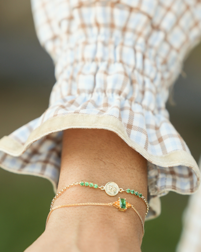 Pulsera Circonita verde