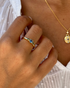 Anillo Triple Circonita