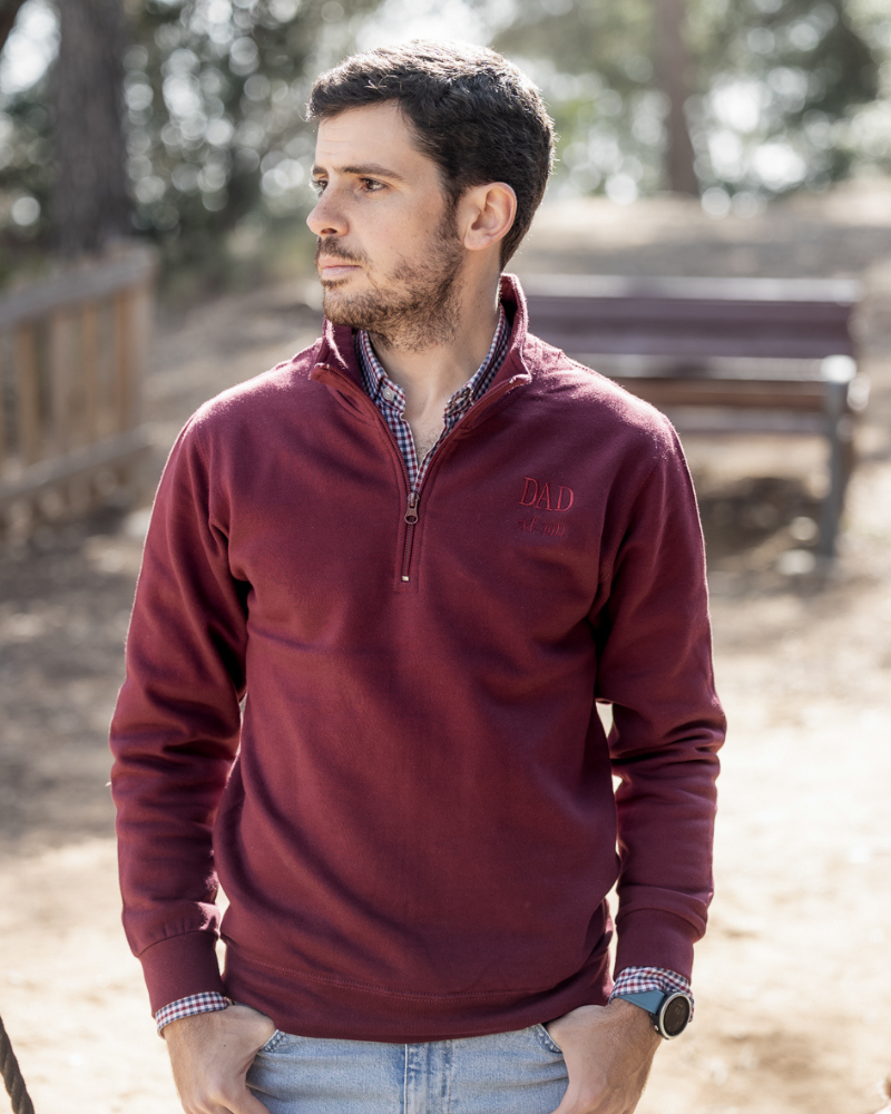 SUDADERA ZIP UNISEX PERSONALIZADA