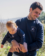 Sudadera personalizada mini pato azul marino
