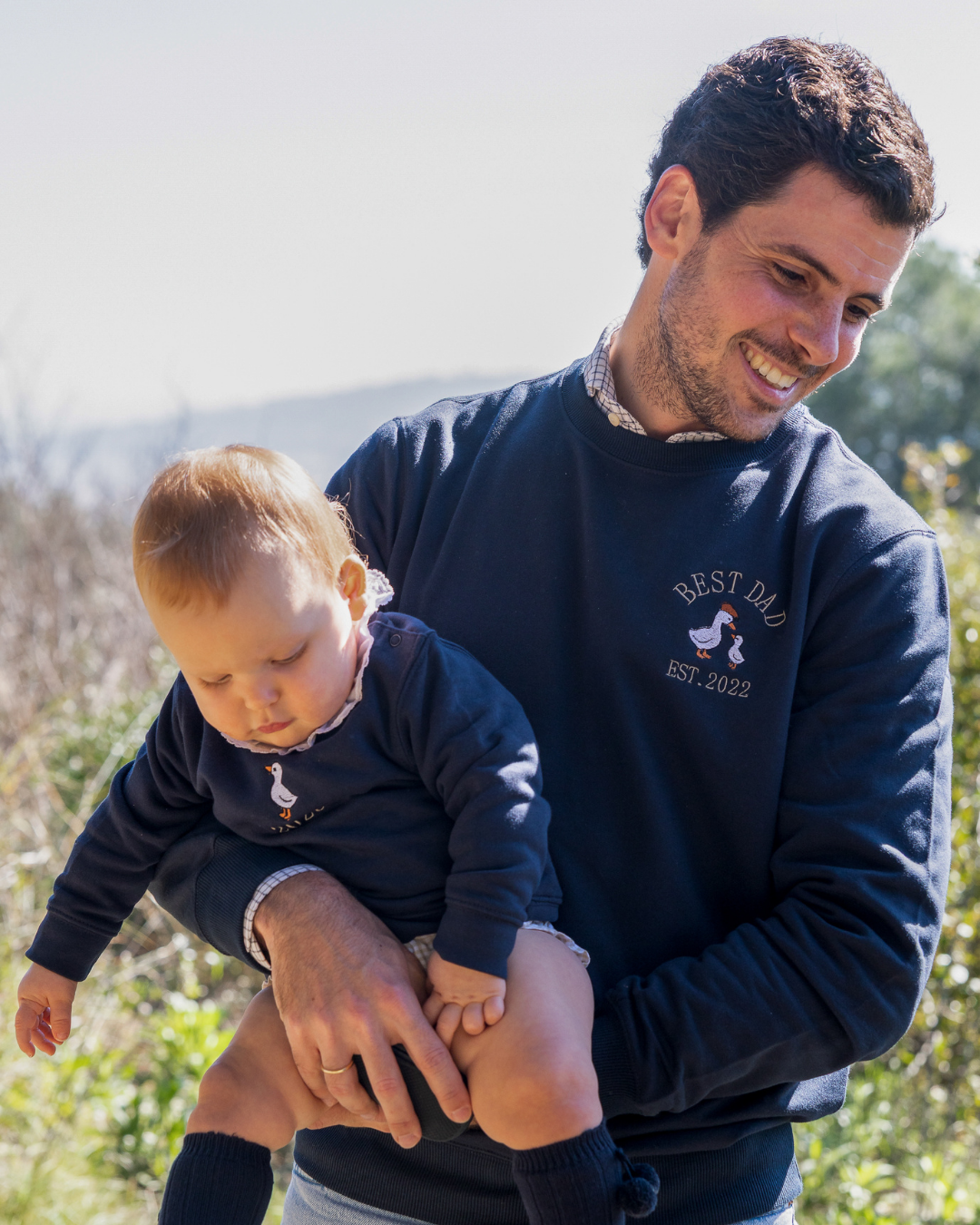 Sudadera personalizada mini pato azul marino