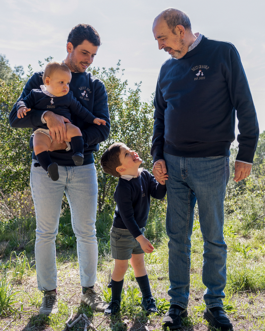 Pack bebé y adulto sudaderas personalizadas gansos (hasta 36 meses)