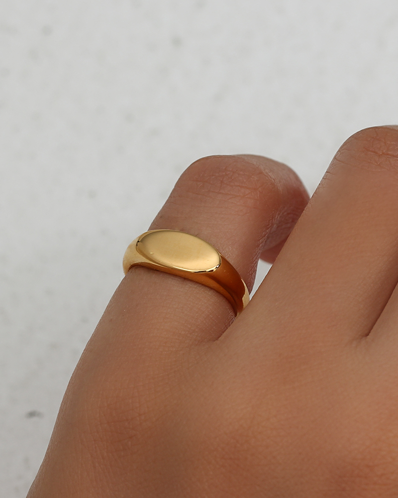 Anillo sello largo (dedo meñique)