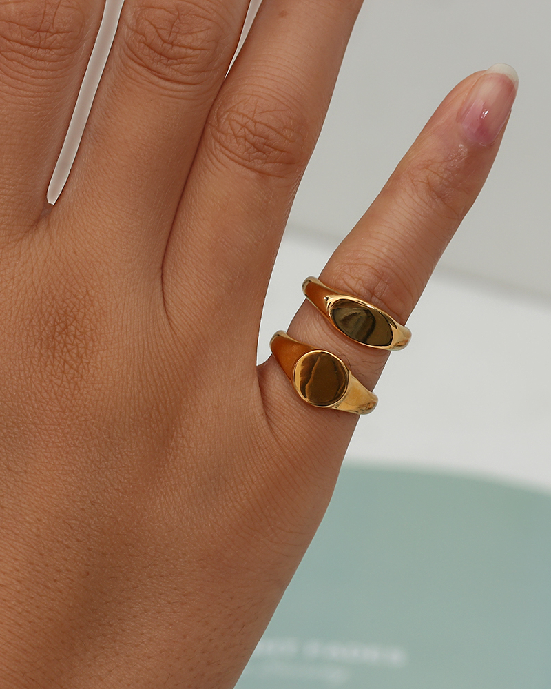 Anillo sello largo (dedo meñique)