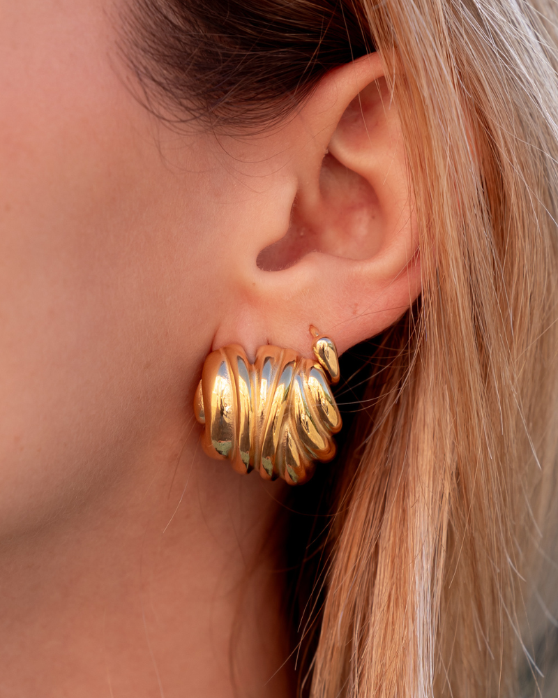 Pendientes Rocío acero