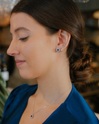 Pendientes Rosetón Zafiro
