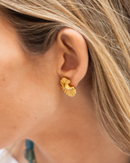 Pendientes Jazmín acero
