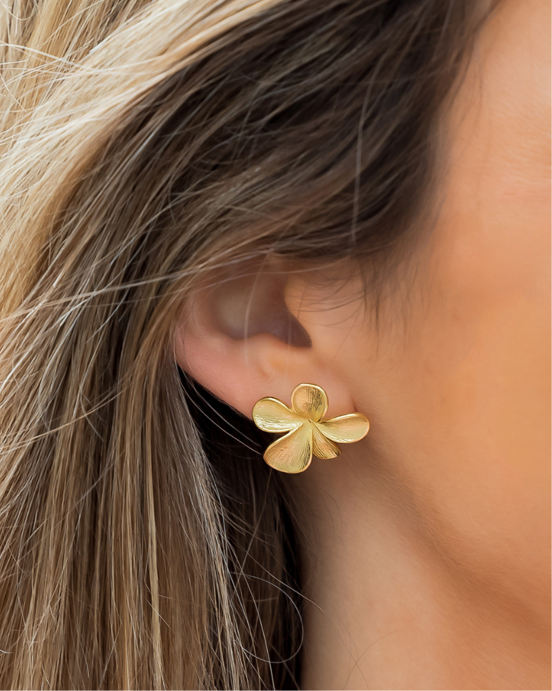 Pendientes Flora Silver