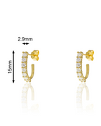 Pendientes gancho white