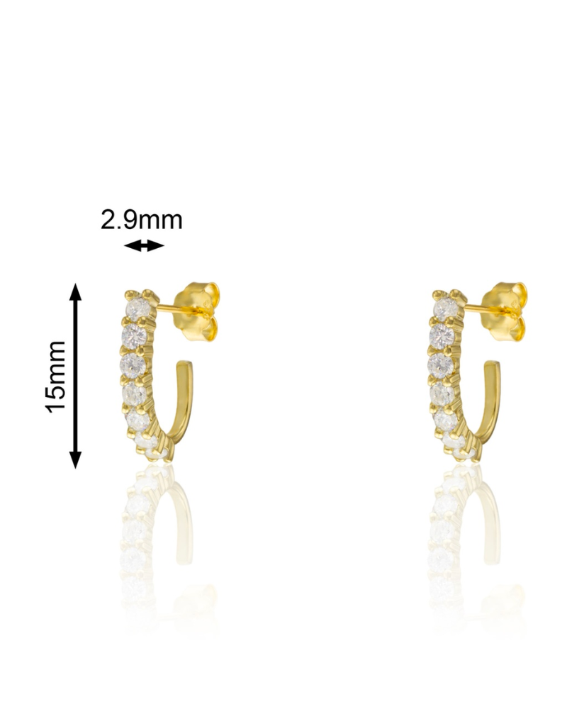 Pendientes gancho white
