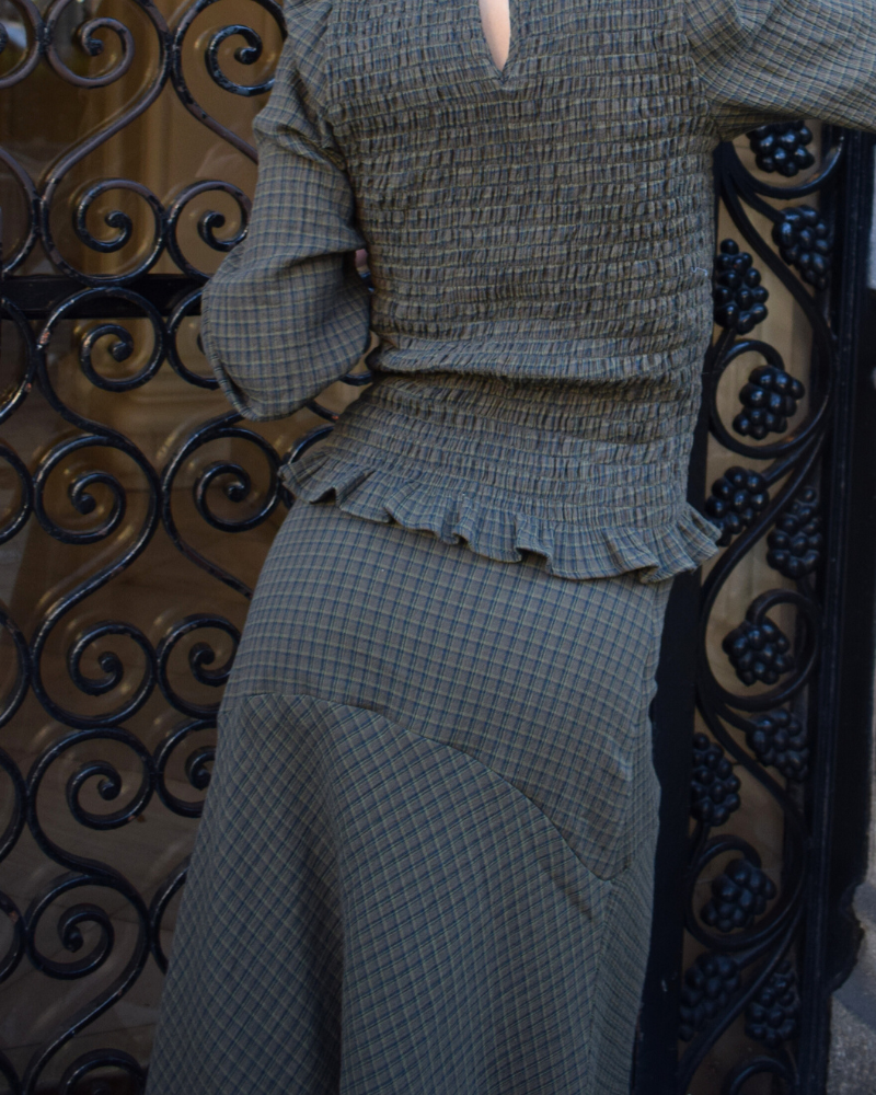 Falda Grace green
