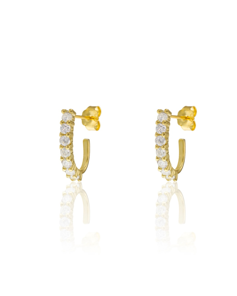 Pendientes gancho white