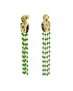 Pendientes Largos Jade verde