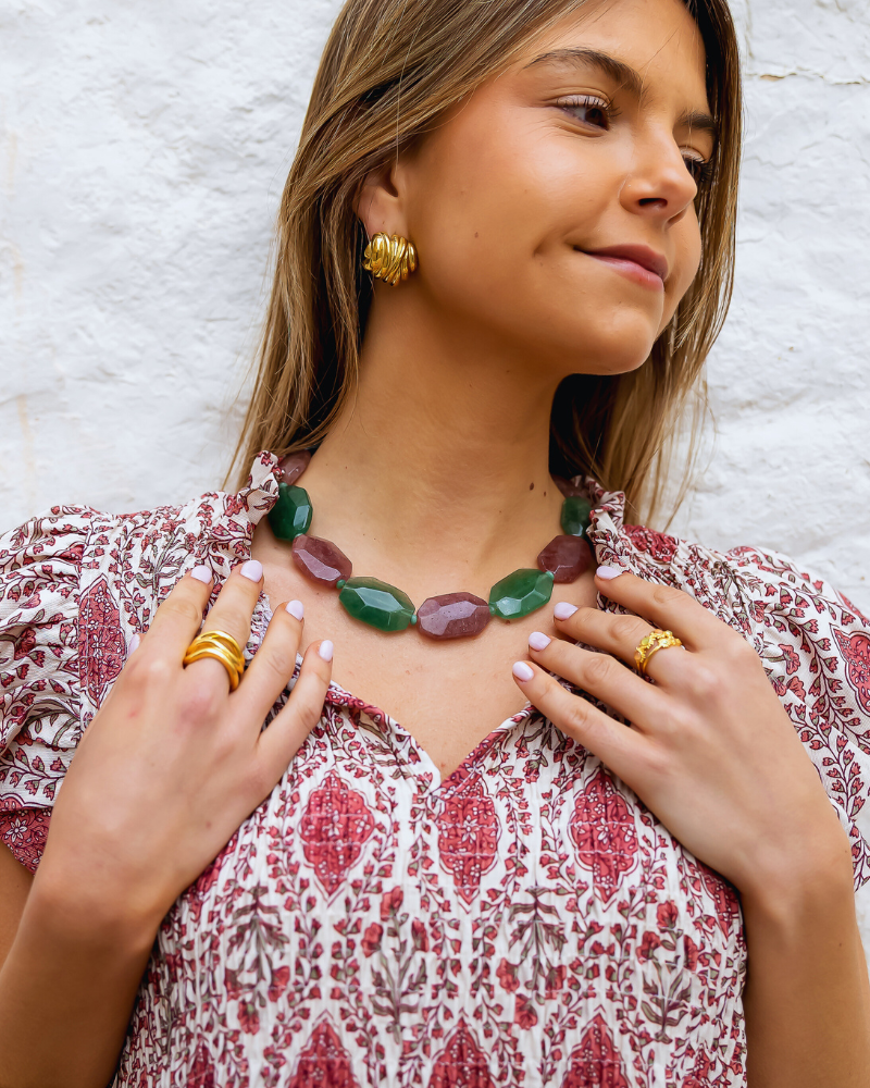 Collar Cuarzo fresa
