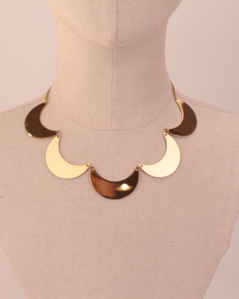 Collar Big Moons Gold