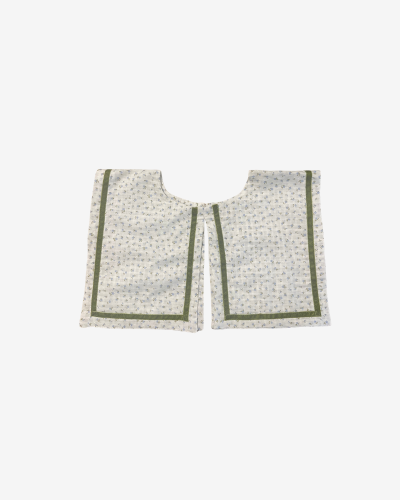Cuello babero vestido green stripes