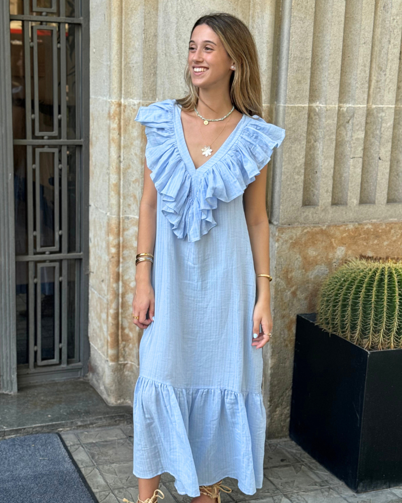 Vestido Ana Long Blue