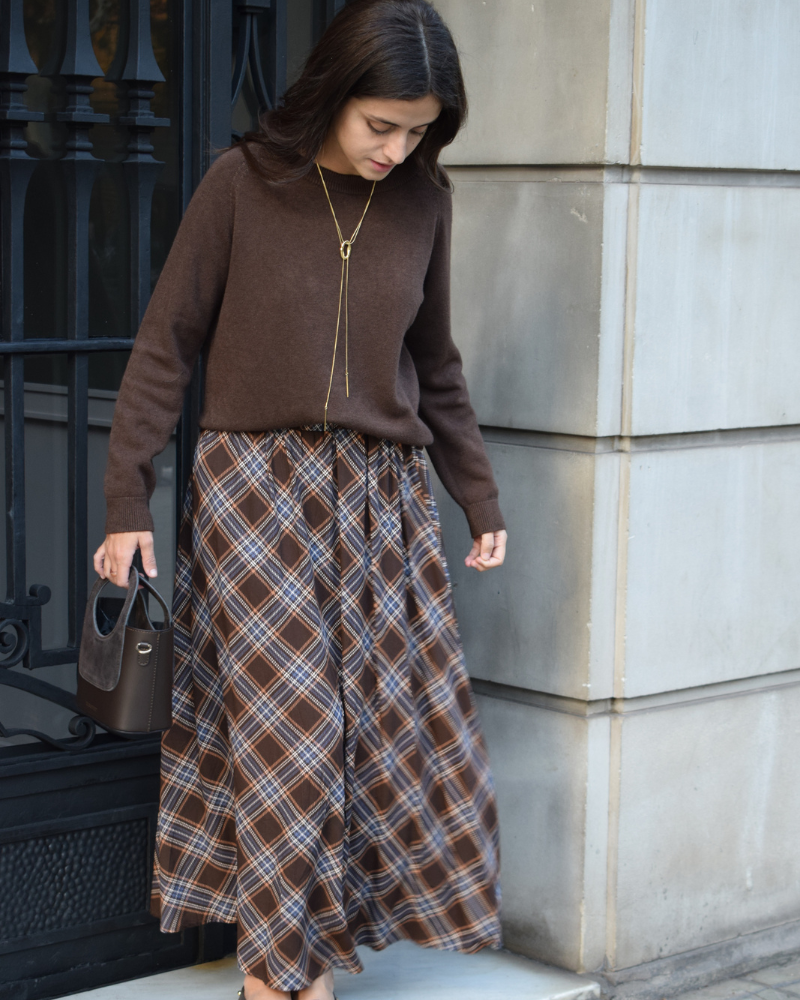 Falda Elsa marrón