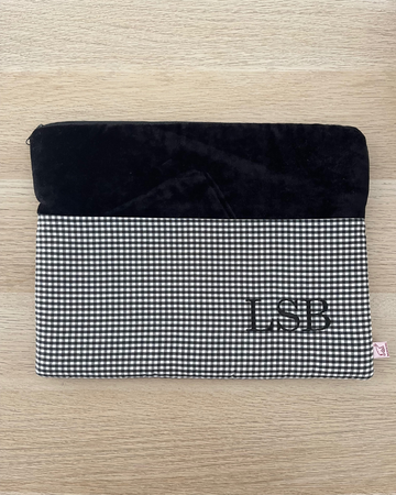 Personalized Mimi Computer Case with the initials LSB