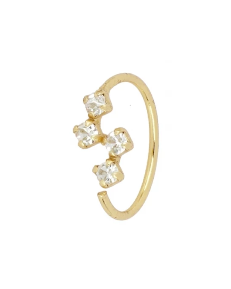 Piercing tres circonitas white