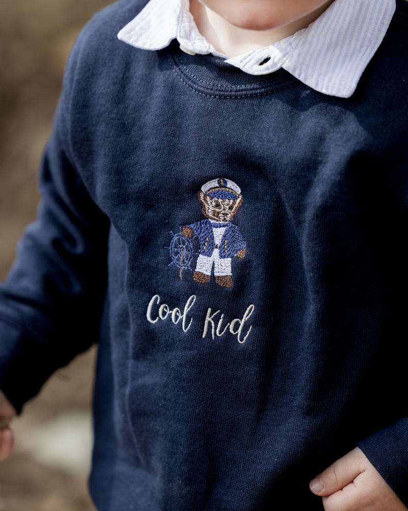 Sudadera personalizada Oso Marinero niño