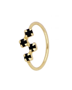 Piercing tres circonitas Black