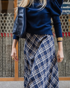 Terracota Skirt – Organic Cotton Seersucker Check
