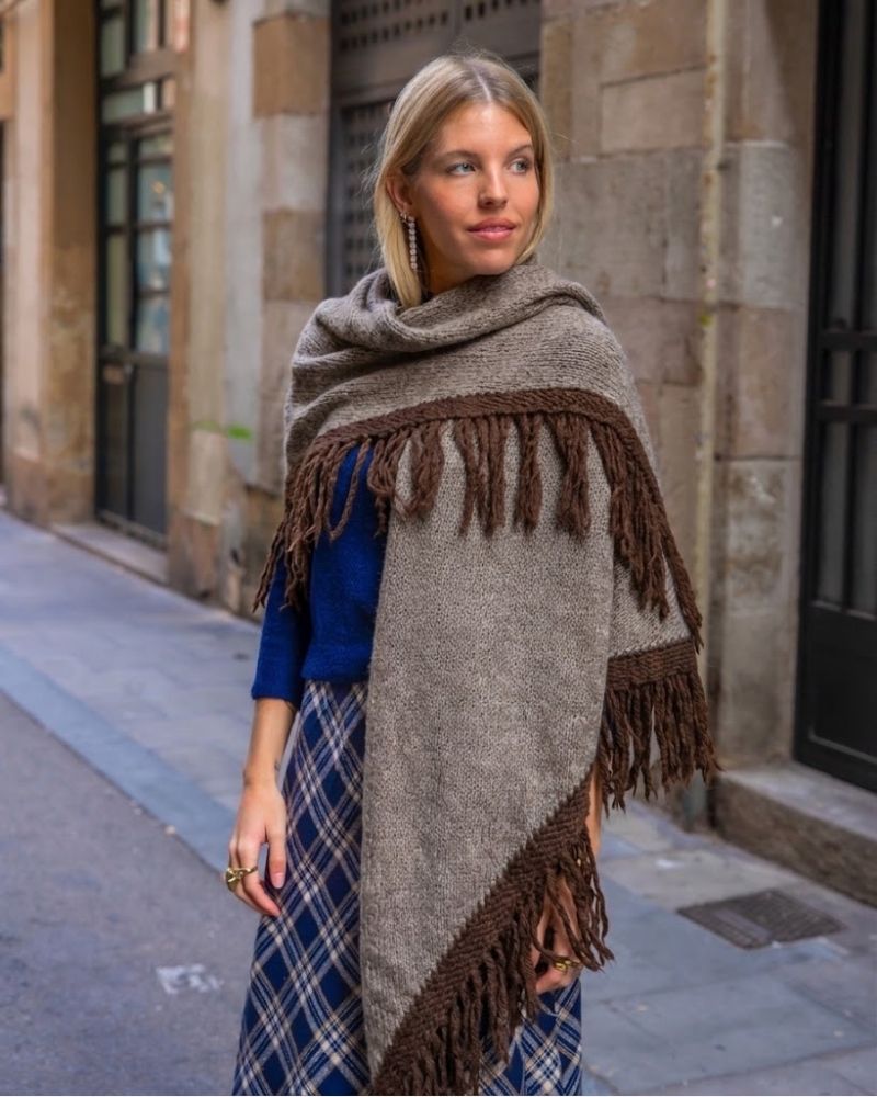Poncho Alma Marrón