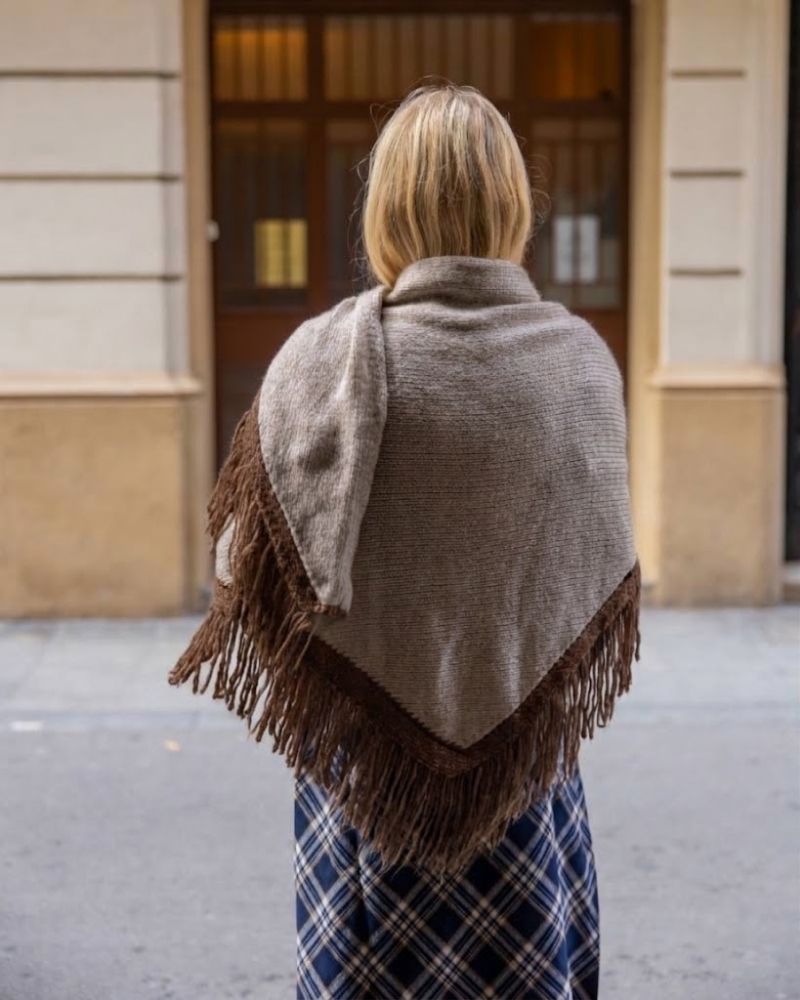 Poncho Alma Marrón