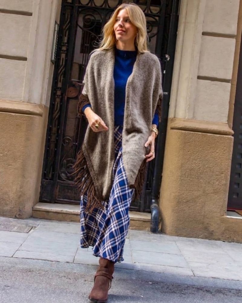 Poncho Alma Marrón