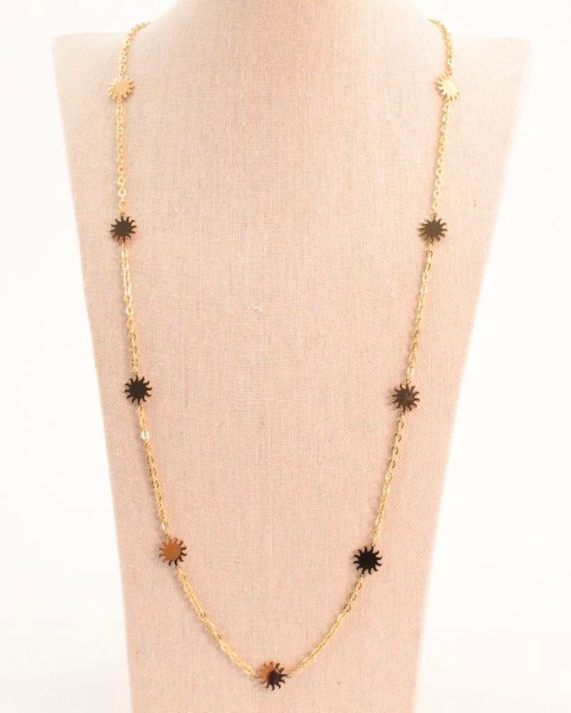 long circle necklace