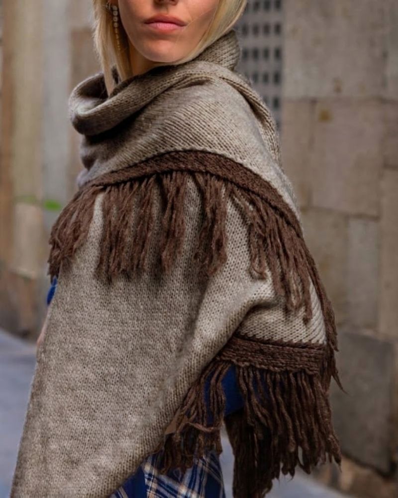 Poncho Alma Marrón
