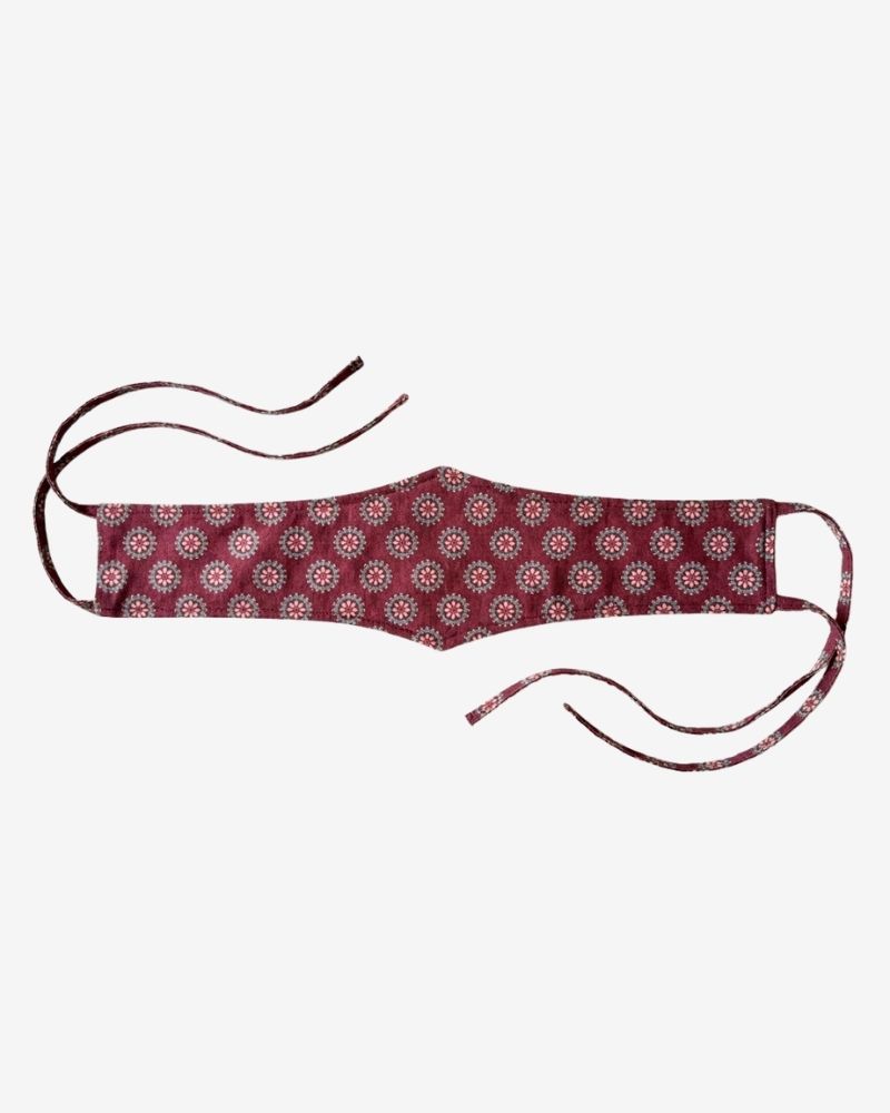 Burgundy Floral Sash