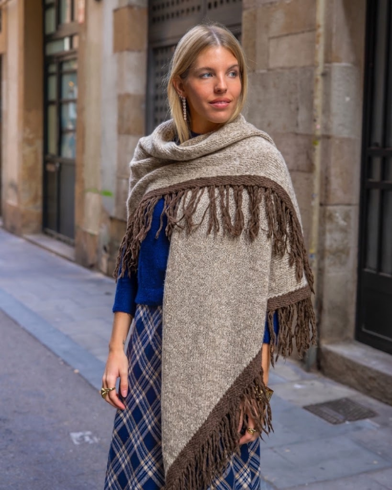 Poncho Alma Marrón
