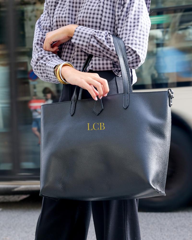 Bolso Shopping bag leather Black