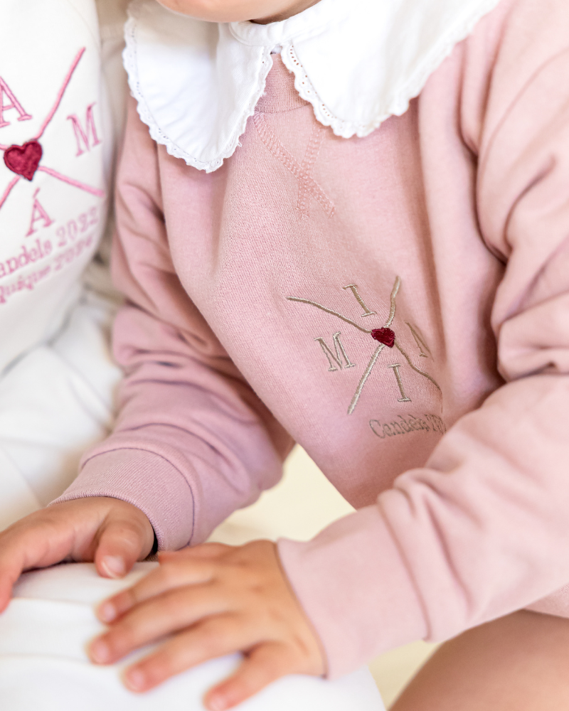 Pack Niña y Mamá Sudaderas personalizadas Cross Mom (corazón)