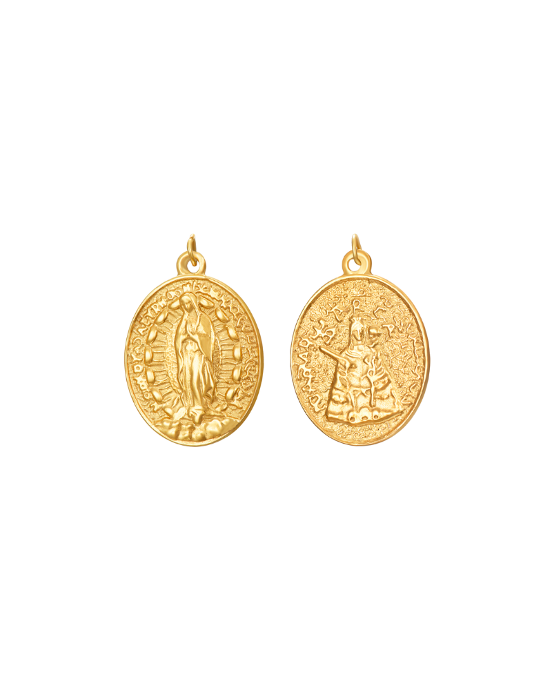 Collar Escapulario Virgen de la Guadalupe Acero