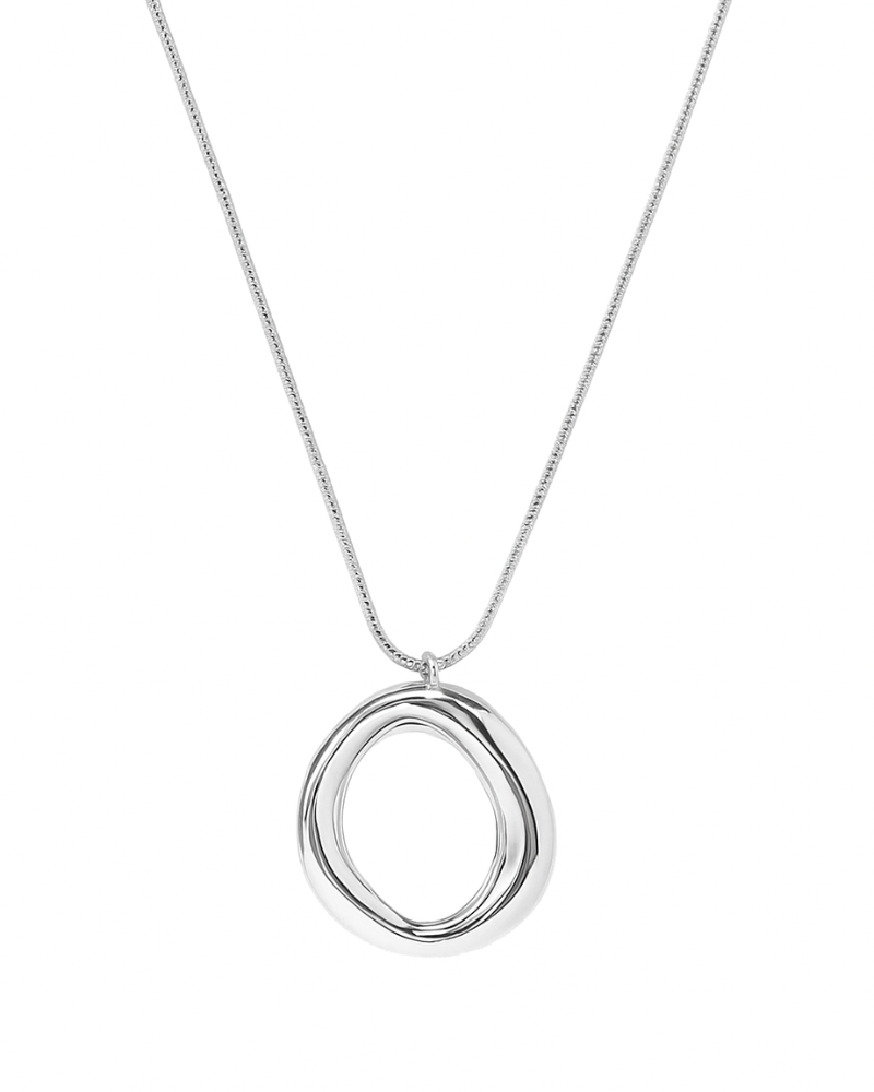 Collar Big Round Silver