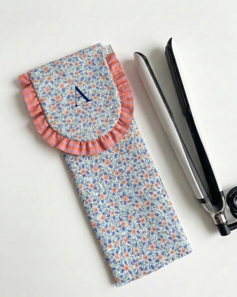 Funda de plancha de pelo Orange Flowers