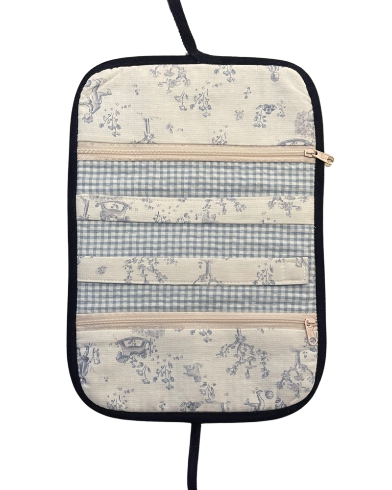 Joyero Personalizado Baby Toile de Jouy azul