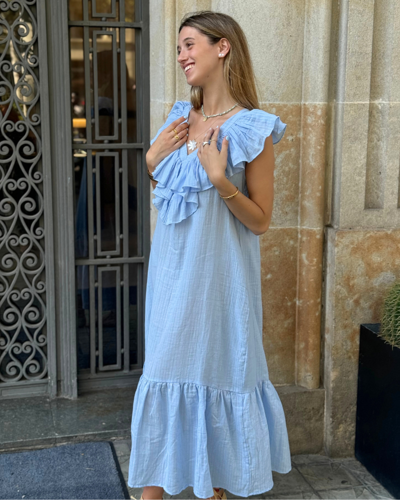 Vestido Ana Long Blue
