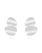 Pendientes Doble Abanico Silver