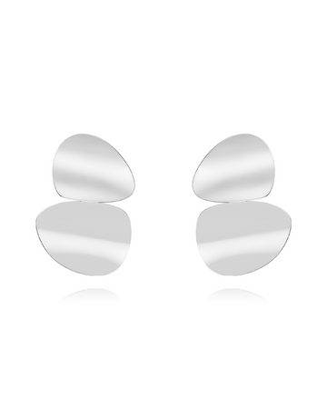 Pendientes Doble Abanico Silver