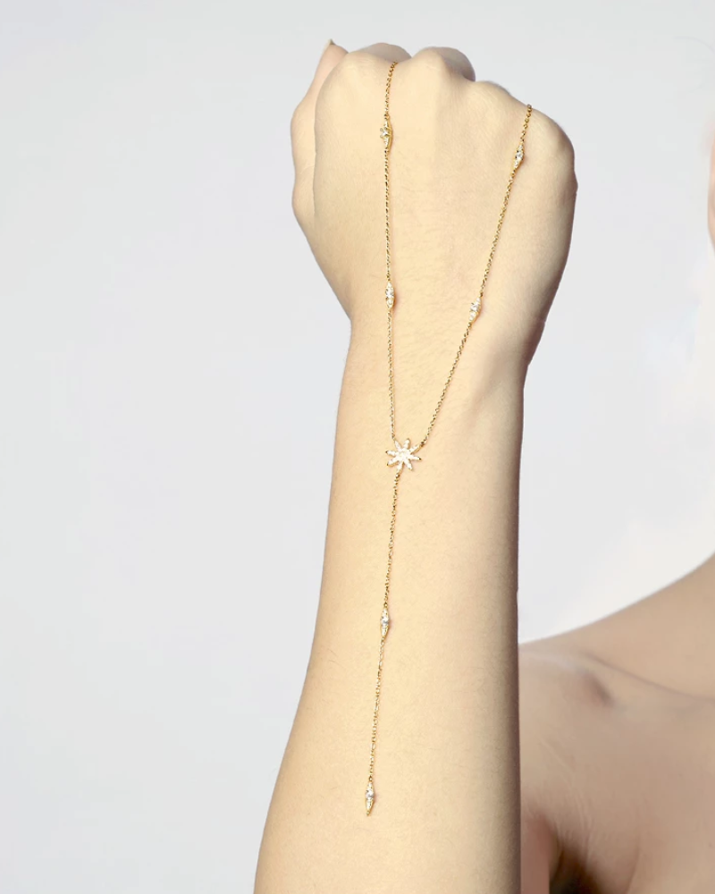 Collar Long Stars Silver