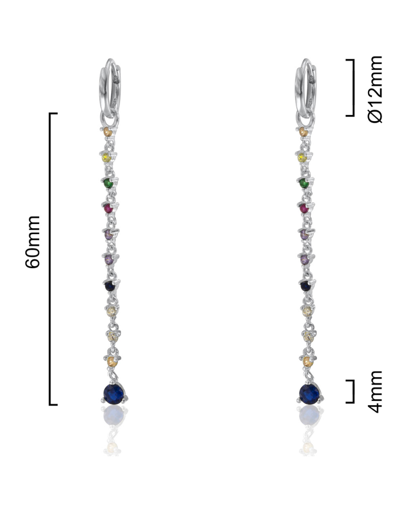 Pendientes Elegance Iris Silver