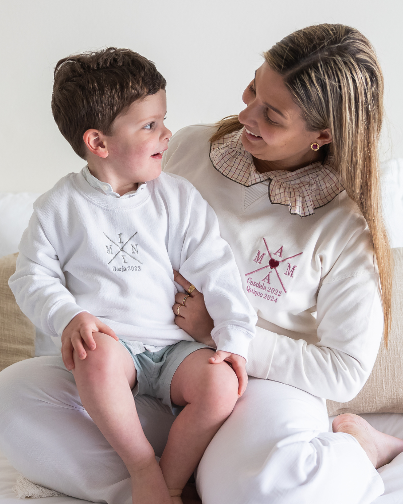 Pack Niño y Mamá Sudaderas personalizadas Cross Mom + Cruz niño