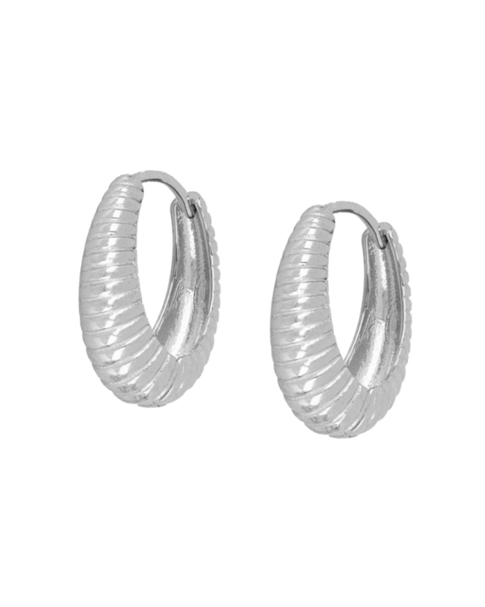 Pendientes Calipso Textured Silver