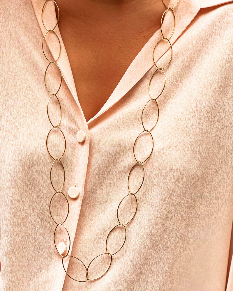Collar long circles