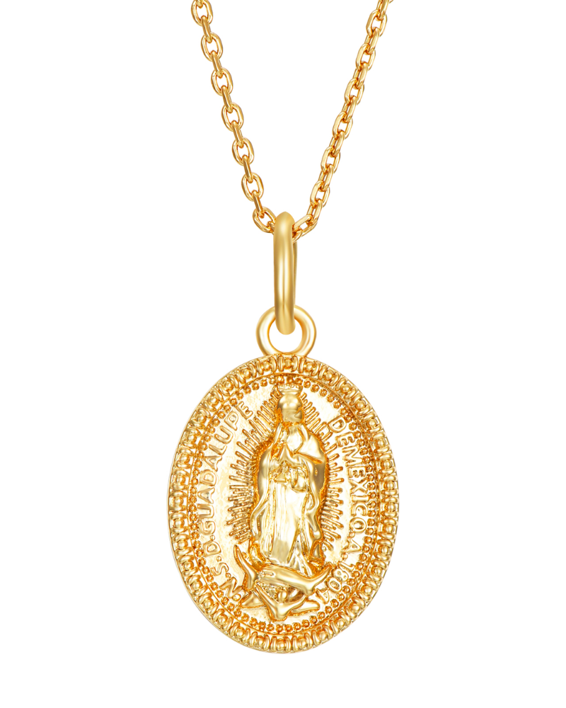 Virgin of Guadalupe Steel Necklace